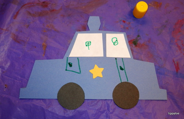 Tippytoe Crafts: Police Car Craft
